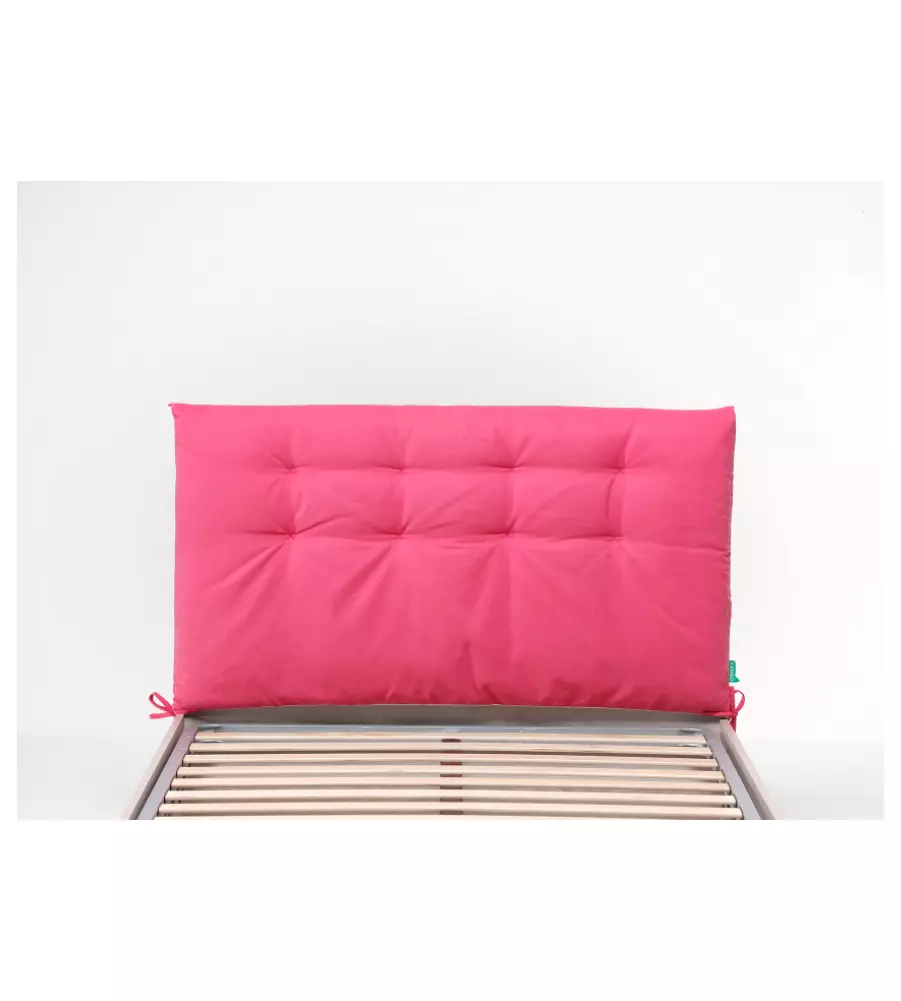 Cuscino singolo grande per testata "soffy", fucsia larghezza 120 cm